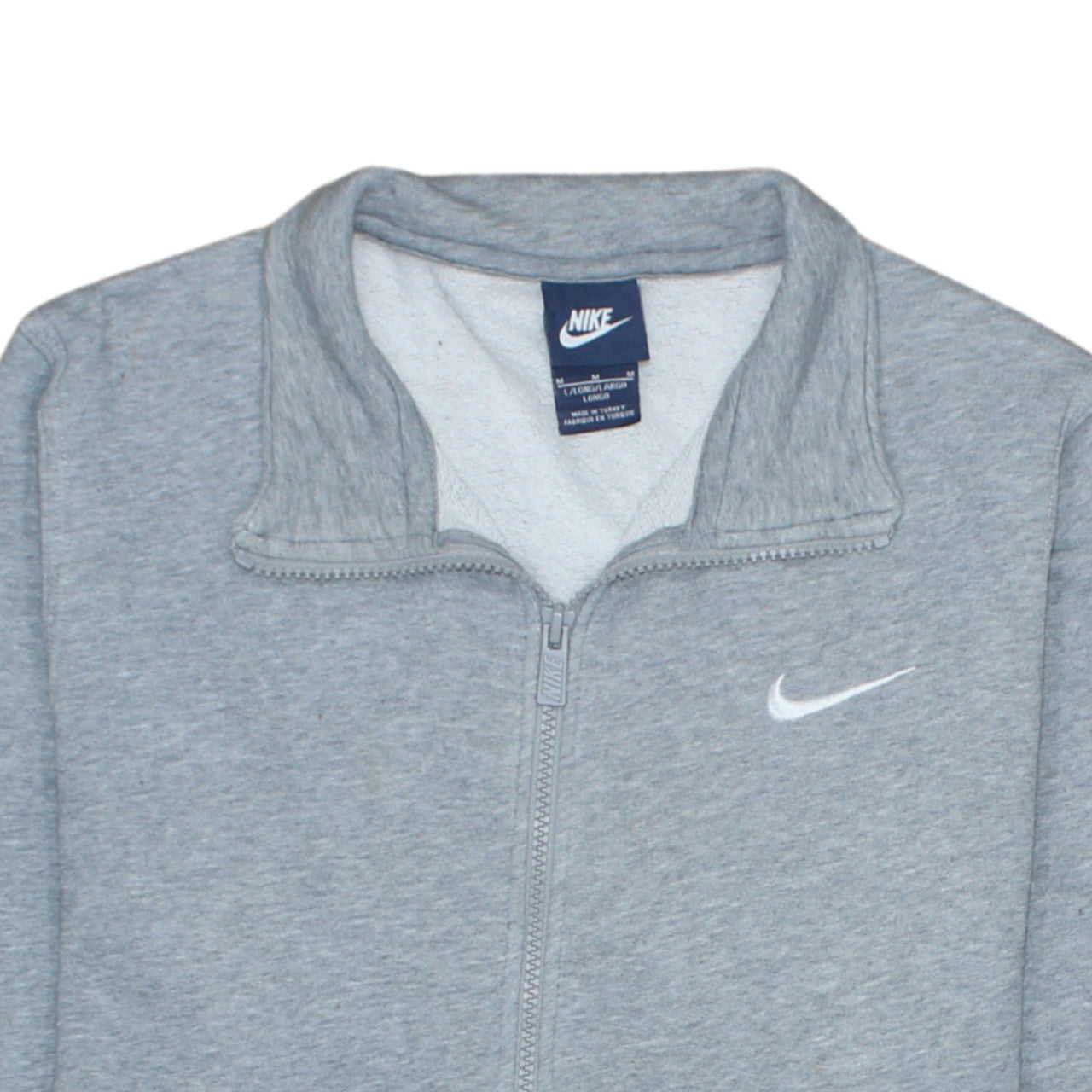 Nike Men's Grey L Track Jacket Full Zip Sports Fleece