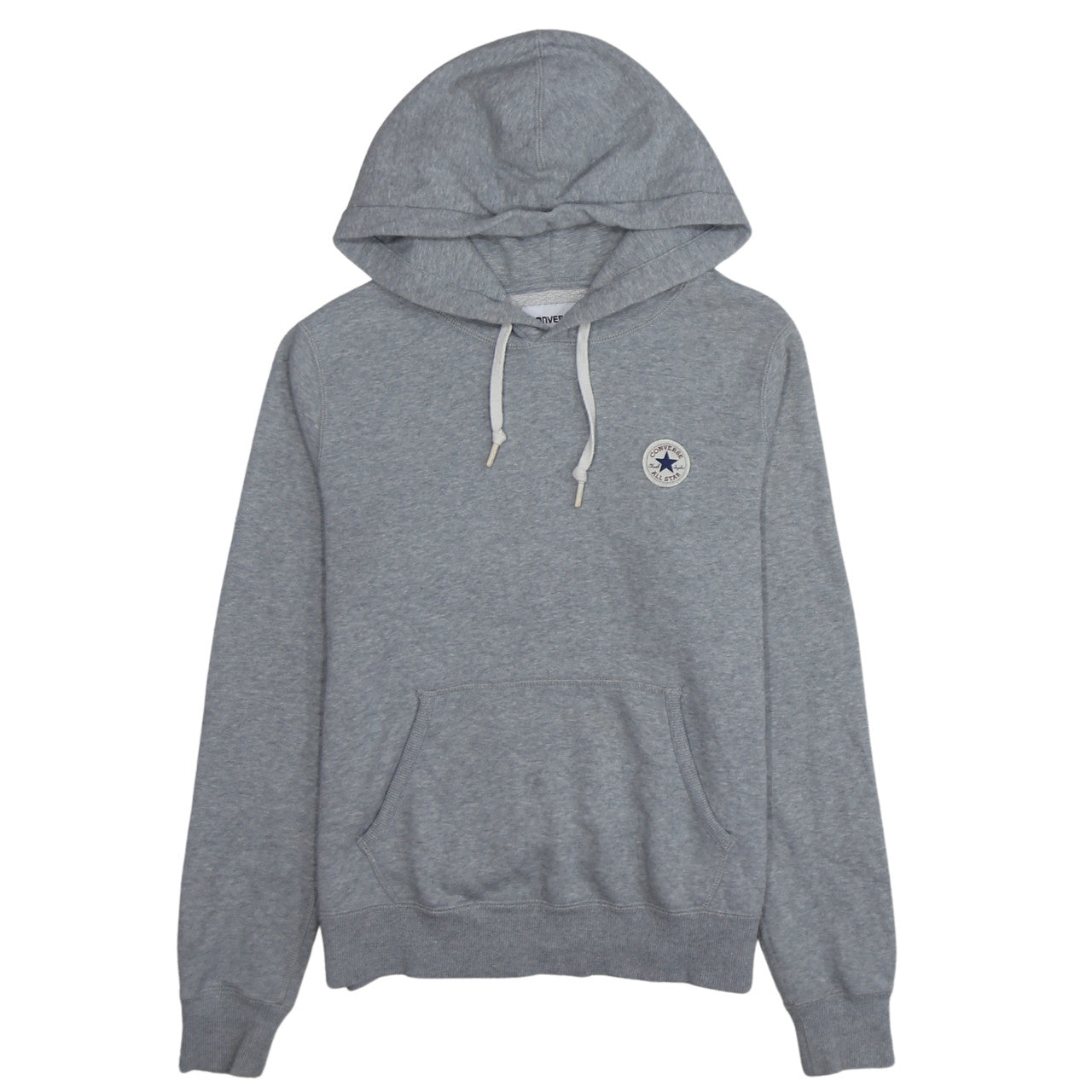 Converse Boys Grey Pullover Hoodie Size S Fleece Logo Sweatshirt