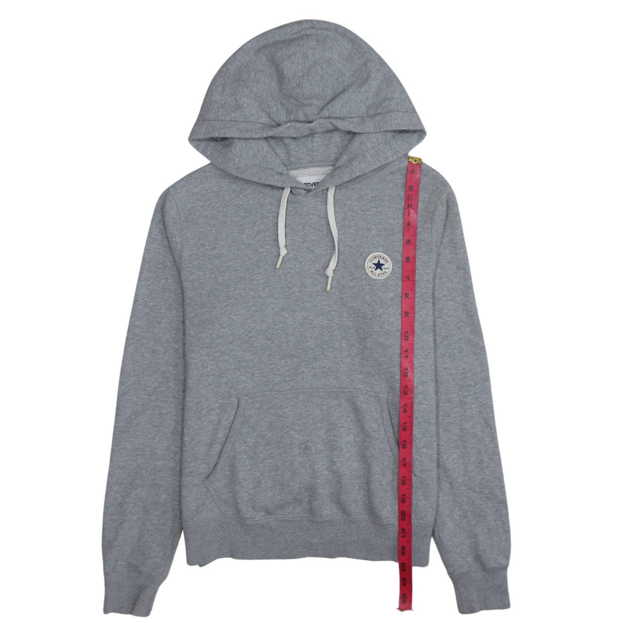 Converse Boys Grey Pullover Hoodie Size S Fleece Logo Sweatshirt