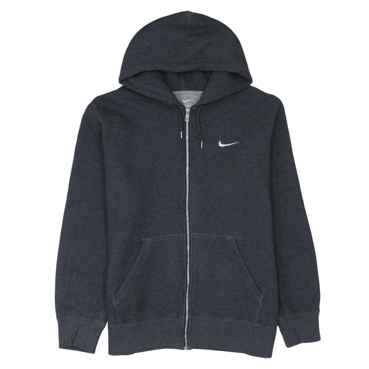 Nike Men's Grey Full Zip Hoodie XL Cotton Blend Sportswear