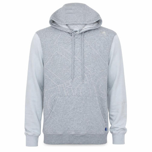 adidas Men's Grey Pullover Hoodie M Regular Fit Sportswear