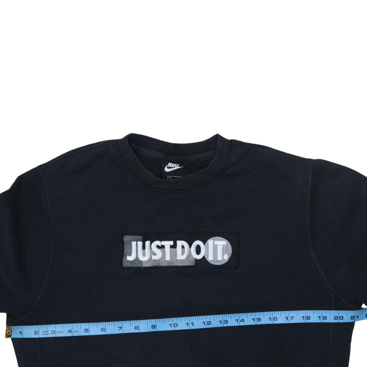 Nike Boys Black 'Just Do It' Fleece Pullover Sweatshirt Size S