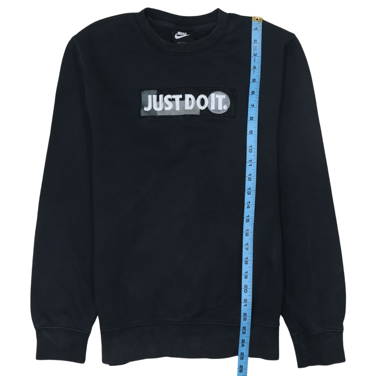 Nike Boys Black 'Just Do It' Fleece Pullover Sweatshirt Size S
