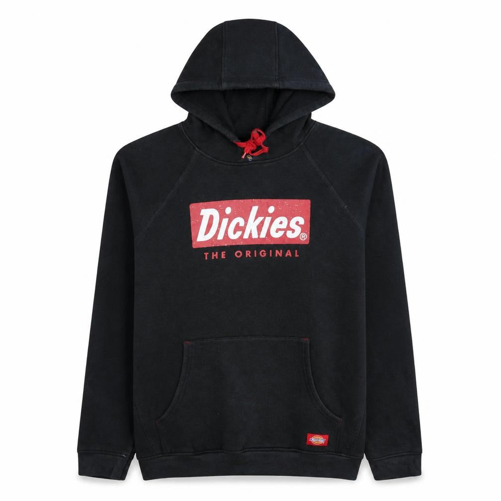 Dickies Men's Black Pullover Hoodie Medium Graphic Logo Fleece
