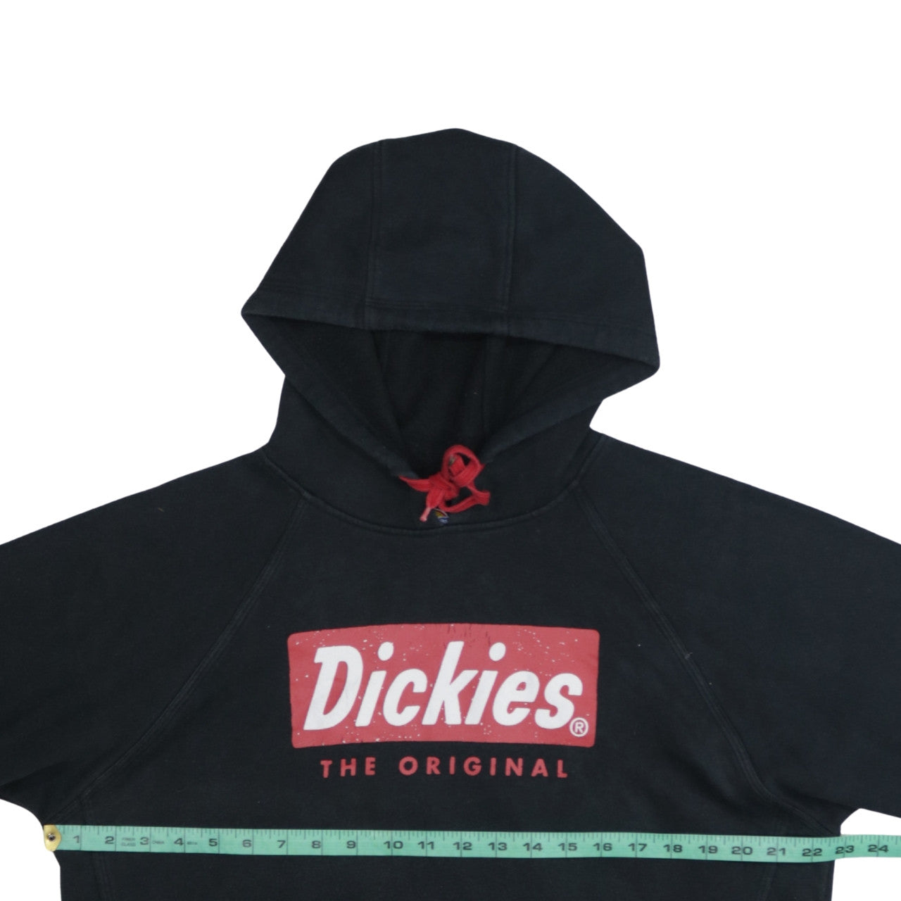 Dickies Men's Black Pullover Hoodie Medium Graphic Logo Fleece