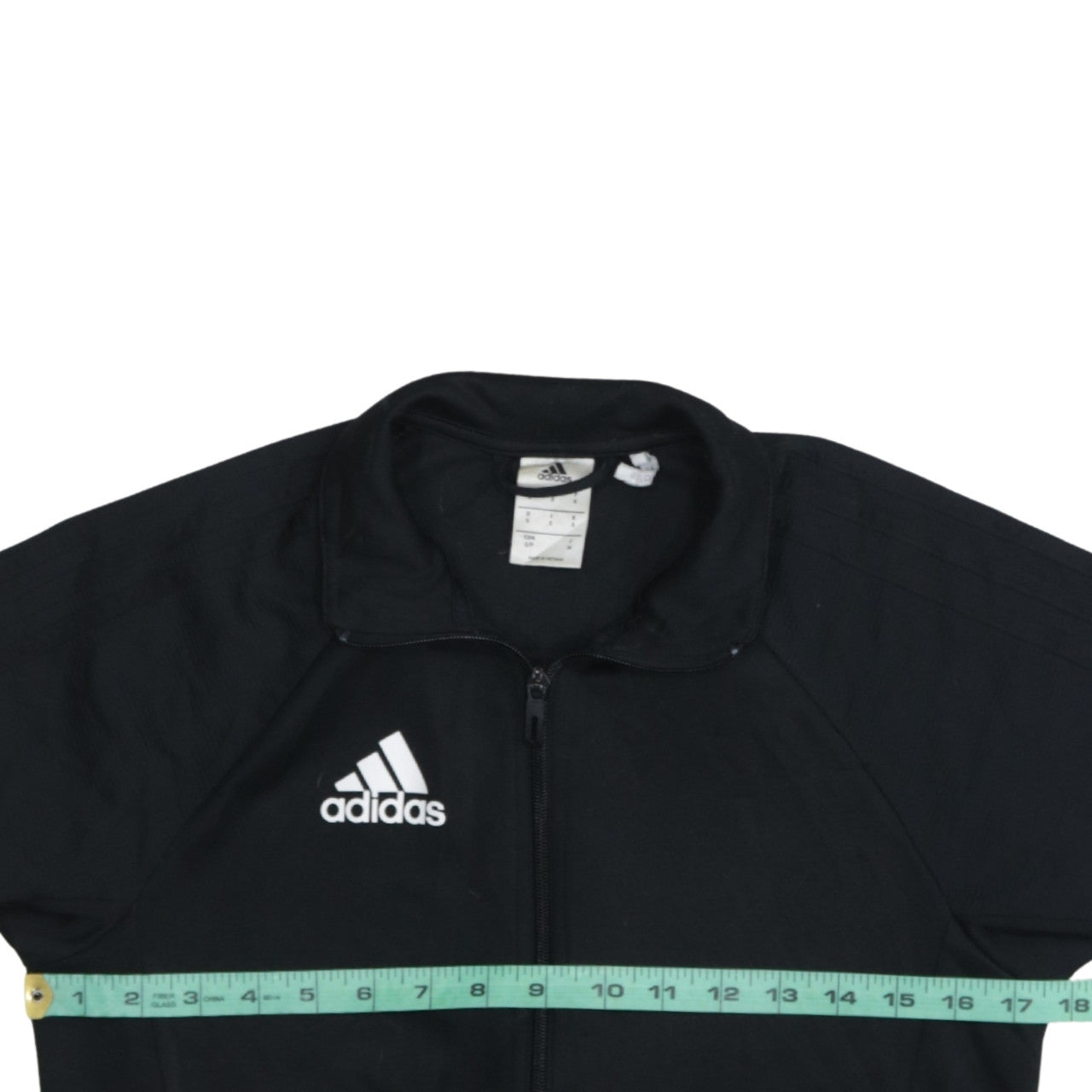 Adidas Men's Black S Track Jacket Full Zip Lightweight Activewear
