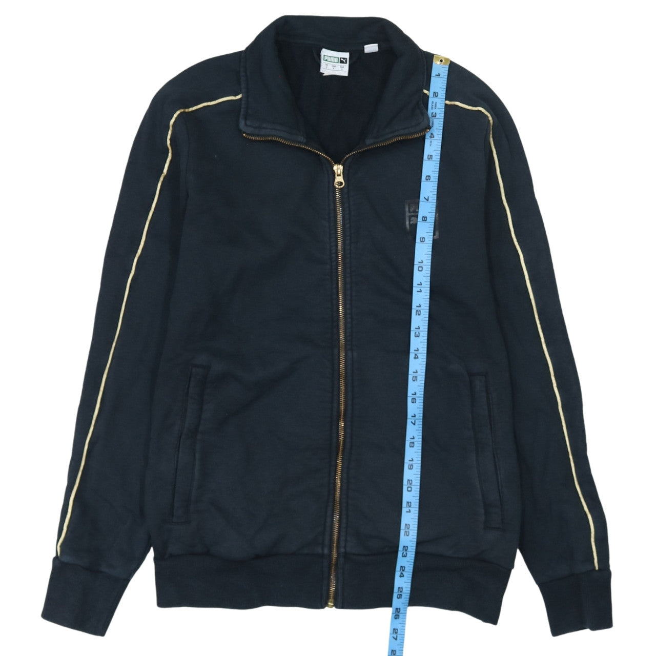 Puma Boys Black Full Zip Sweatshirt Small Classic Athletic Style