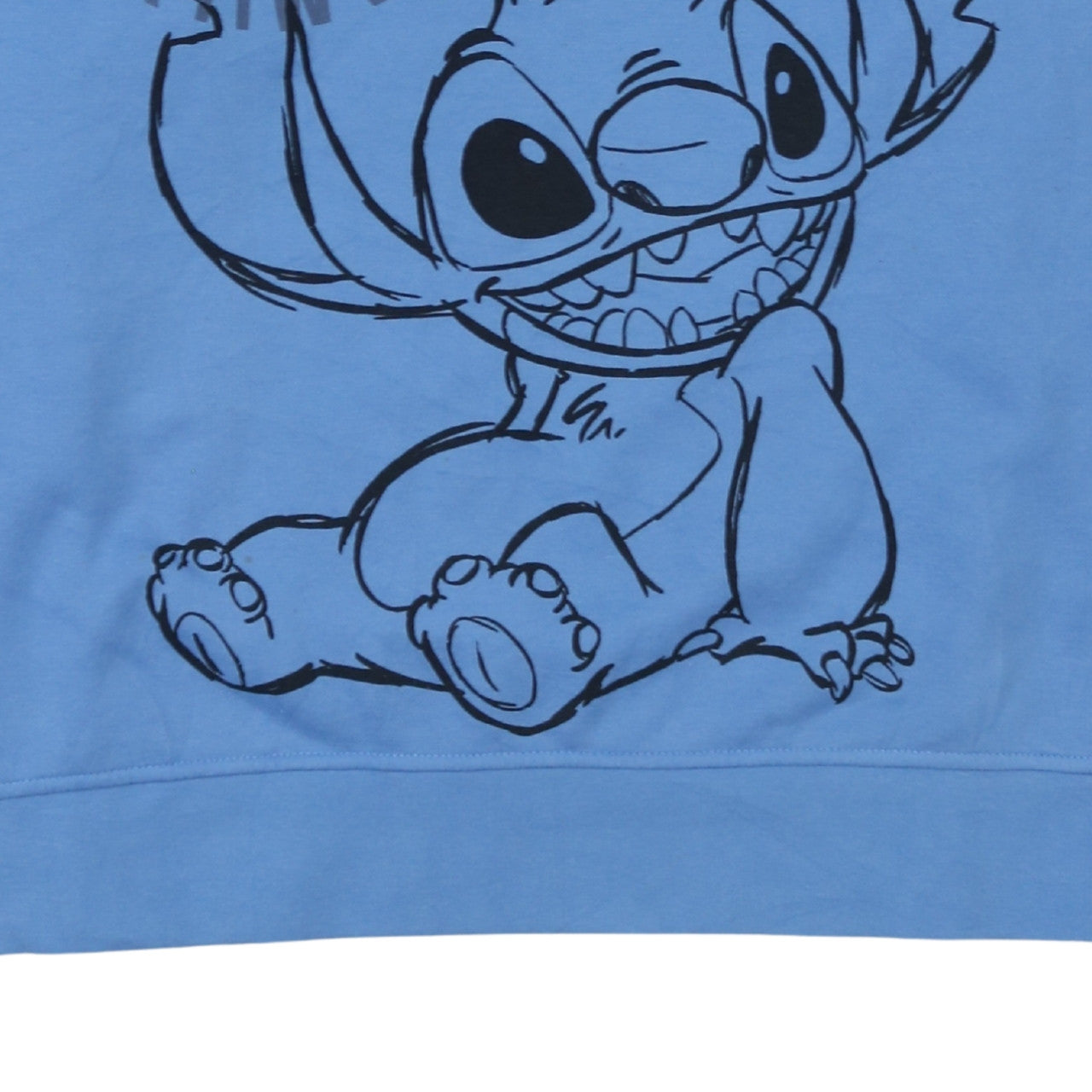 Disney Primark Women Blue Stitch Sweatshirt XL Crew Neck Pullover