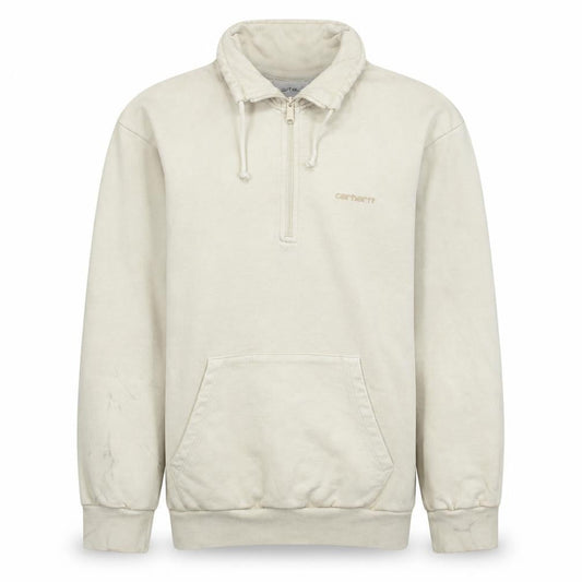 Carhartt Men’s Beige XS High Neck 1/2 Zip Cotton Sweatshirt