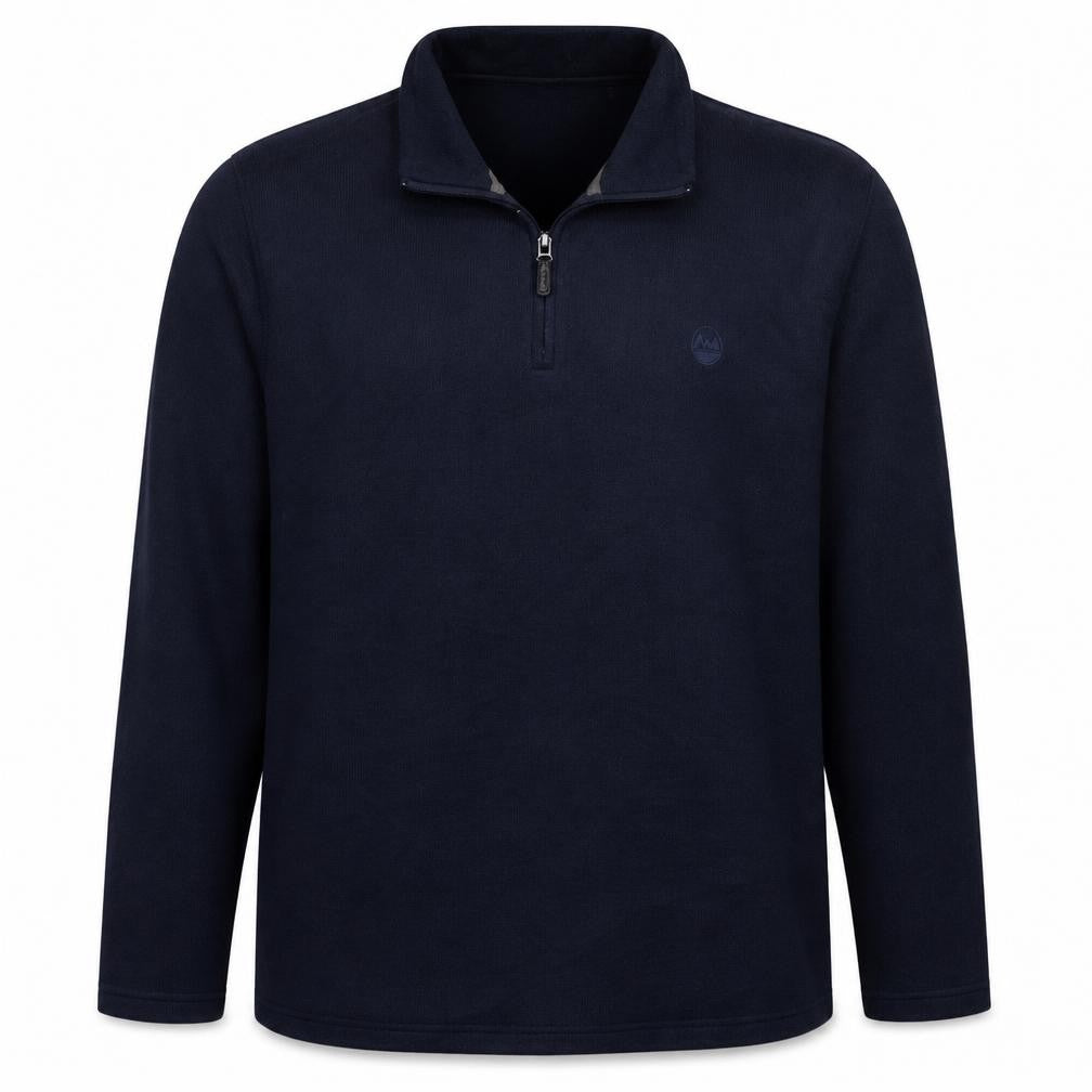 Wrangler Men's Blue 1/4 Zip Fleece Sweatshirt XXL