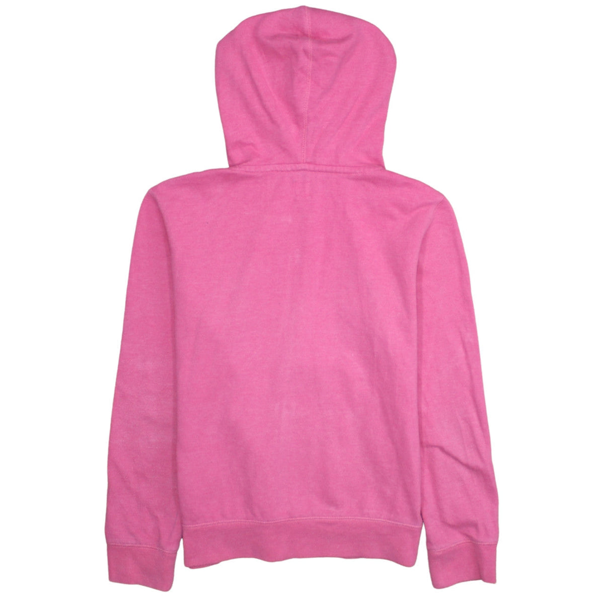 GAP Girls Pink Full Zip Hoodie Size 14-16 Years Logo Sequin Casual Sweatshirt