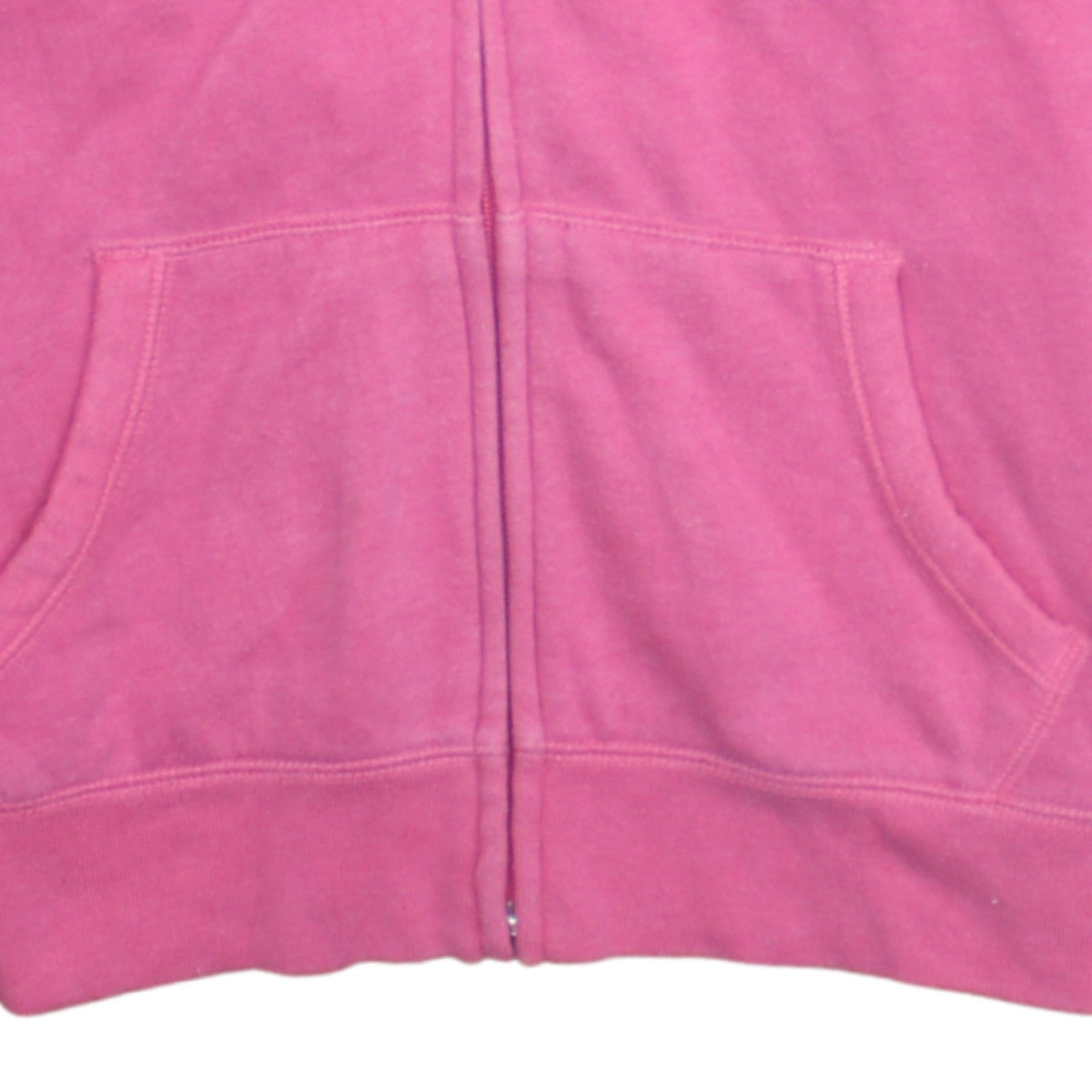 GAP Girls Pink Full Zip Hoodie Size 14-16 Years Logo Sequin Casual Sweatshirt