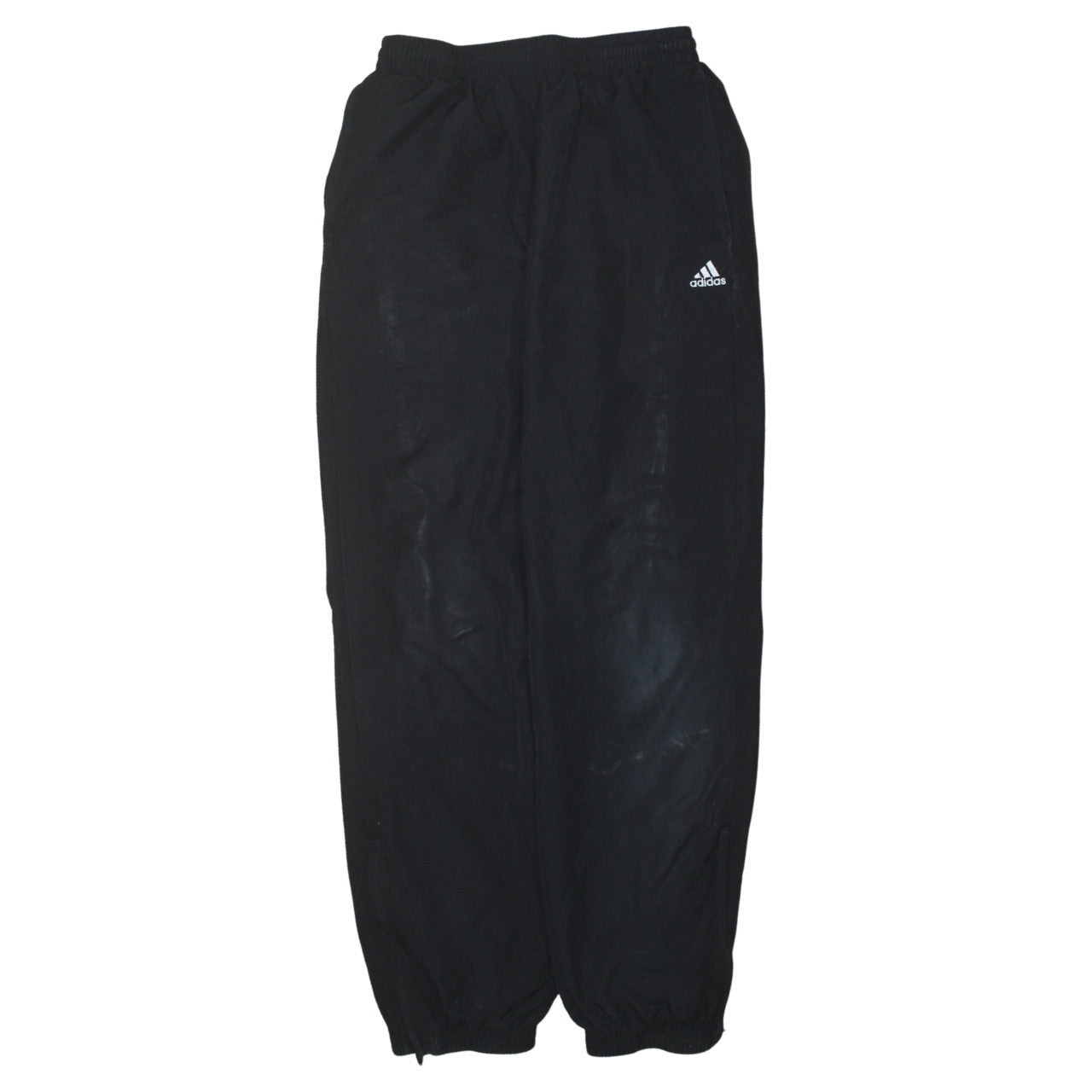 adidas Boys Black Track Pants 13-14 Years Elastic Waist Moisture Wicking