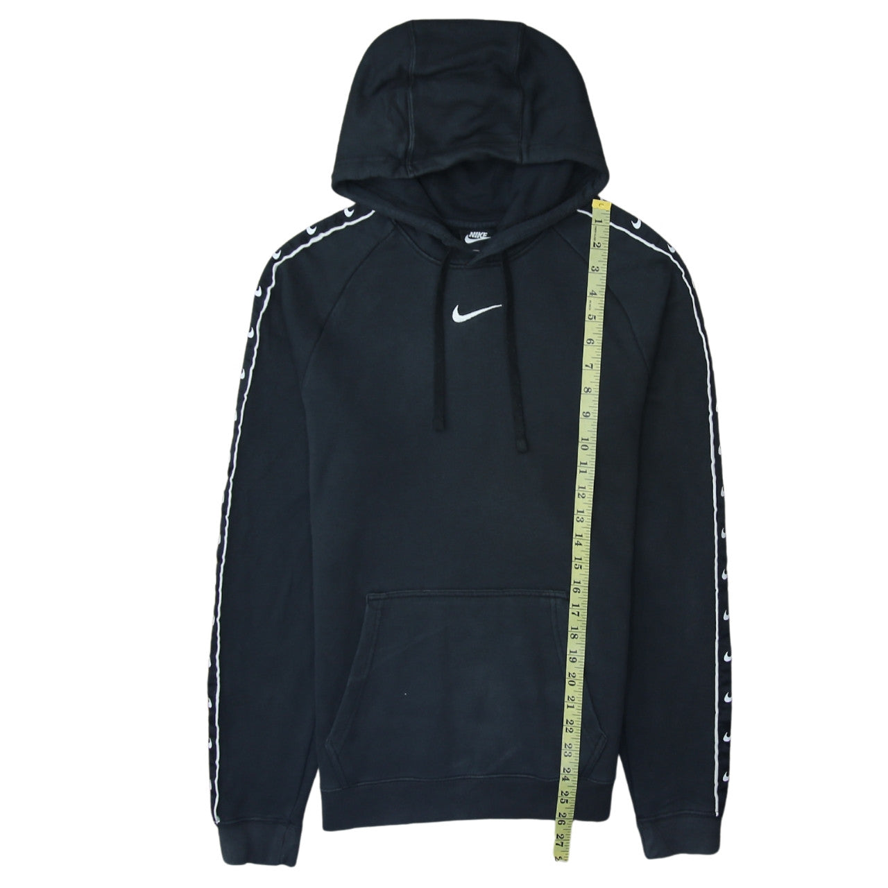 Nike Men’s Black Pullover Hoodie XS Logo Sleeve Sportswear
