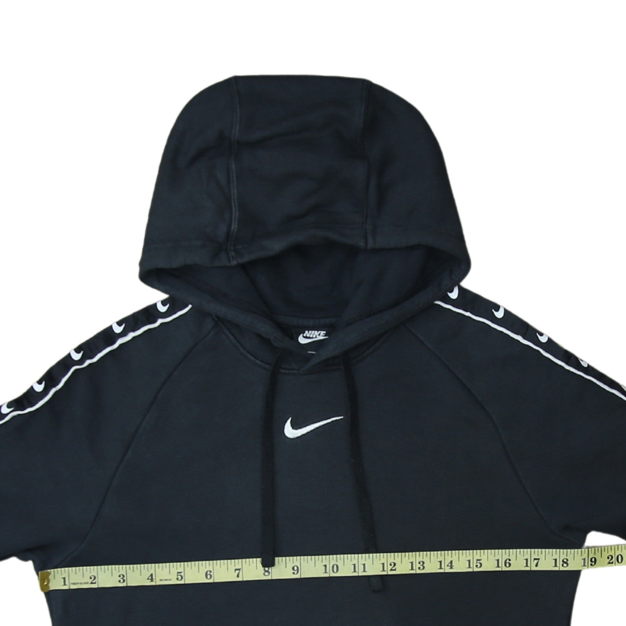 Nike Men’s Black Pullover Hoodie XS Logo Sleeve Sportswear