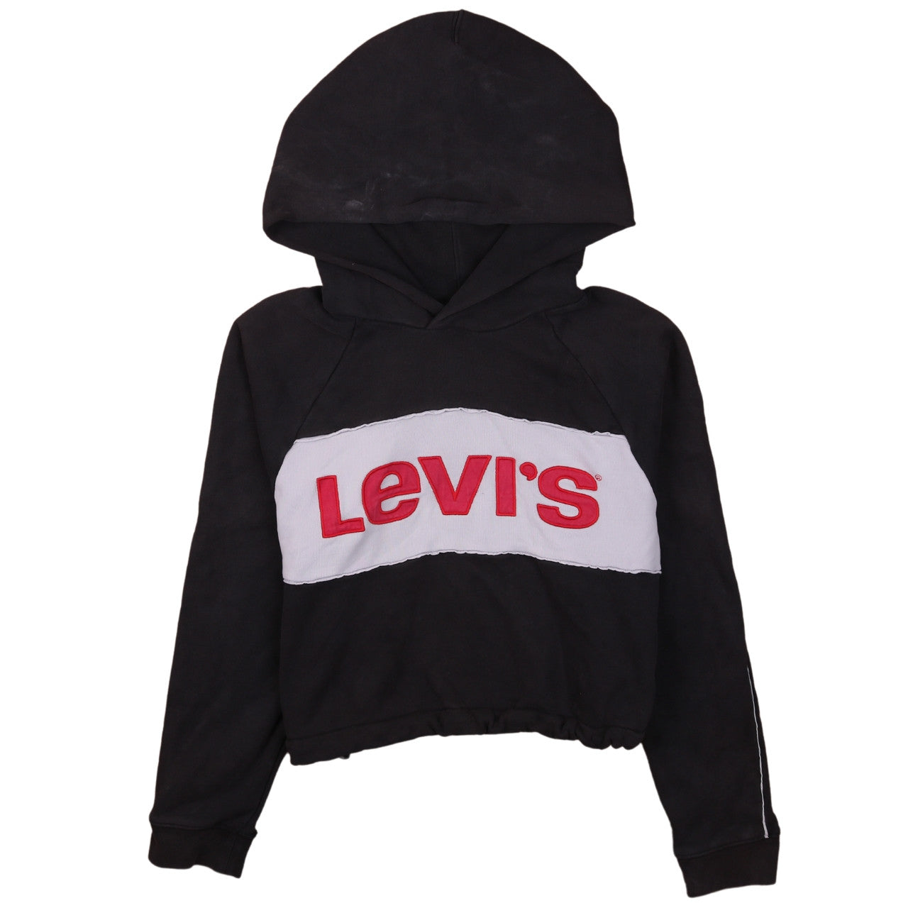 Levi's Womens Black Small Pullover Hoodie with Logo