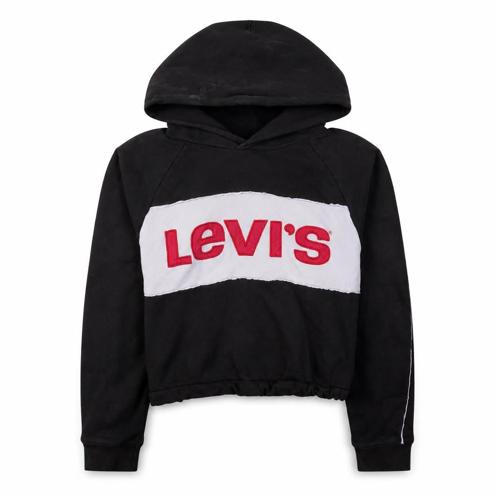Levi's Womens Black Small Pullover Hoodie with Logo