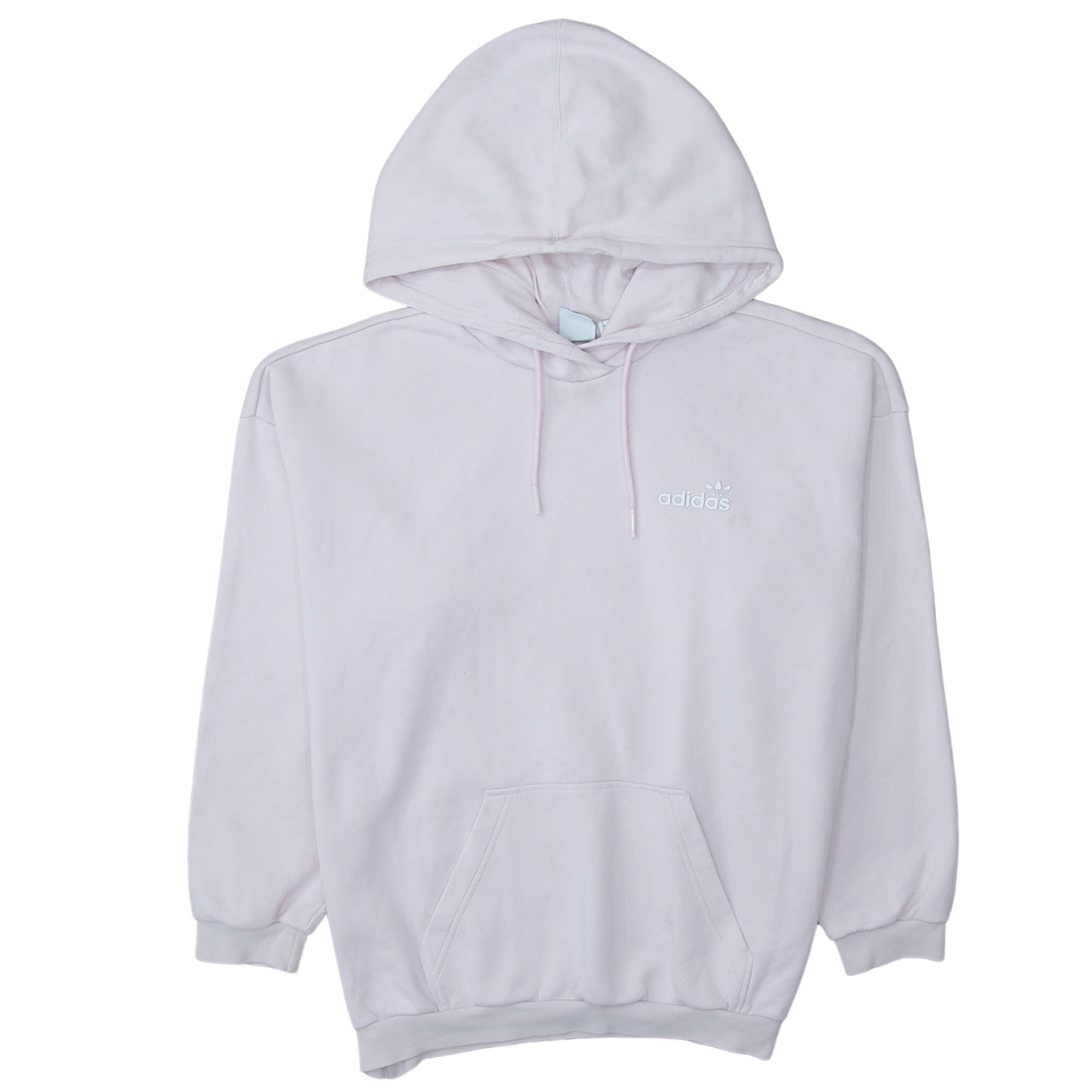 Adidas Women’s Pink Hoodie UK 12 Pullover Kangaroo Pocket Logo Sweatshirt