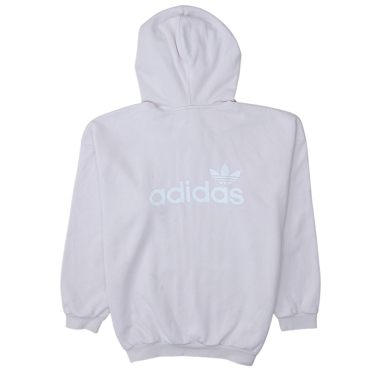 Adidas Women’s Pink Hoodie UK 12 Pullover Kangaroo Pocket Logo Sweatshirt