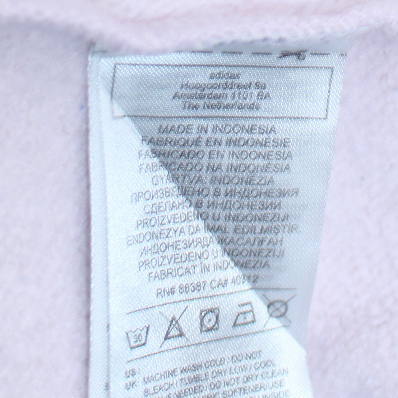 Adidas Women’s Pink Hoodie UK 12 Pullover Kangaroo Pocket Logo Sweatshirt