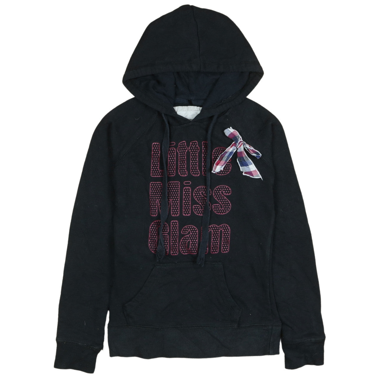 Jennyfer Women's Black Pullover Hoodie Little Miss Glam Small