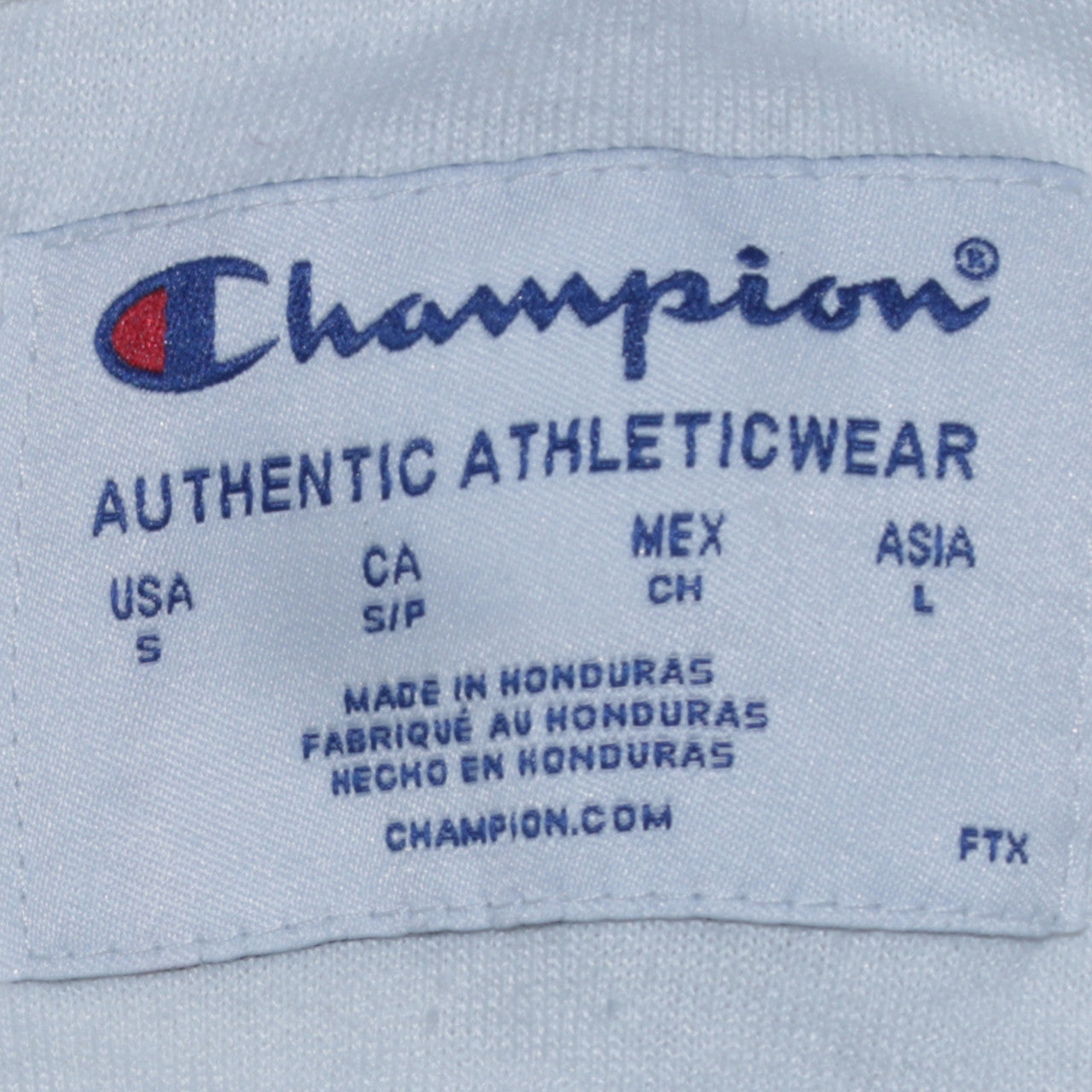 Champion Men's White Crew Neck Pullover Sweatshirt Size S
