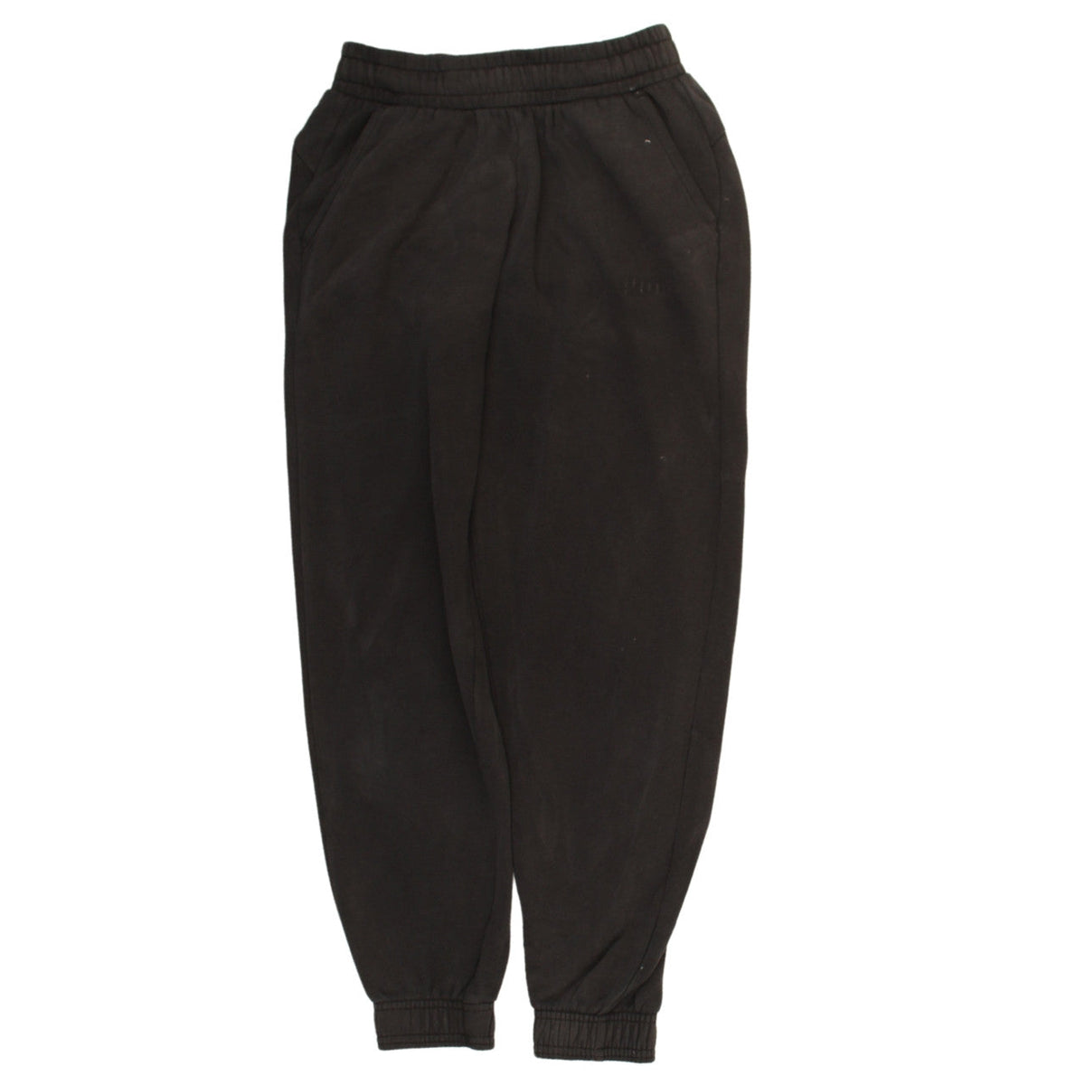 Puma Boys Black Jogger Sweatpants 13-14 Years Fleece Tapered Fit