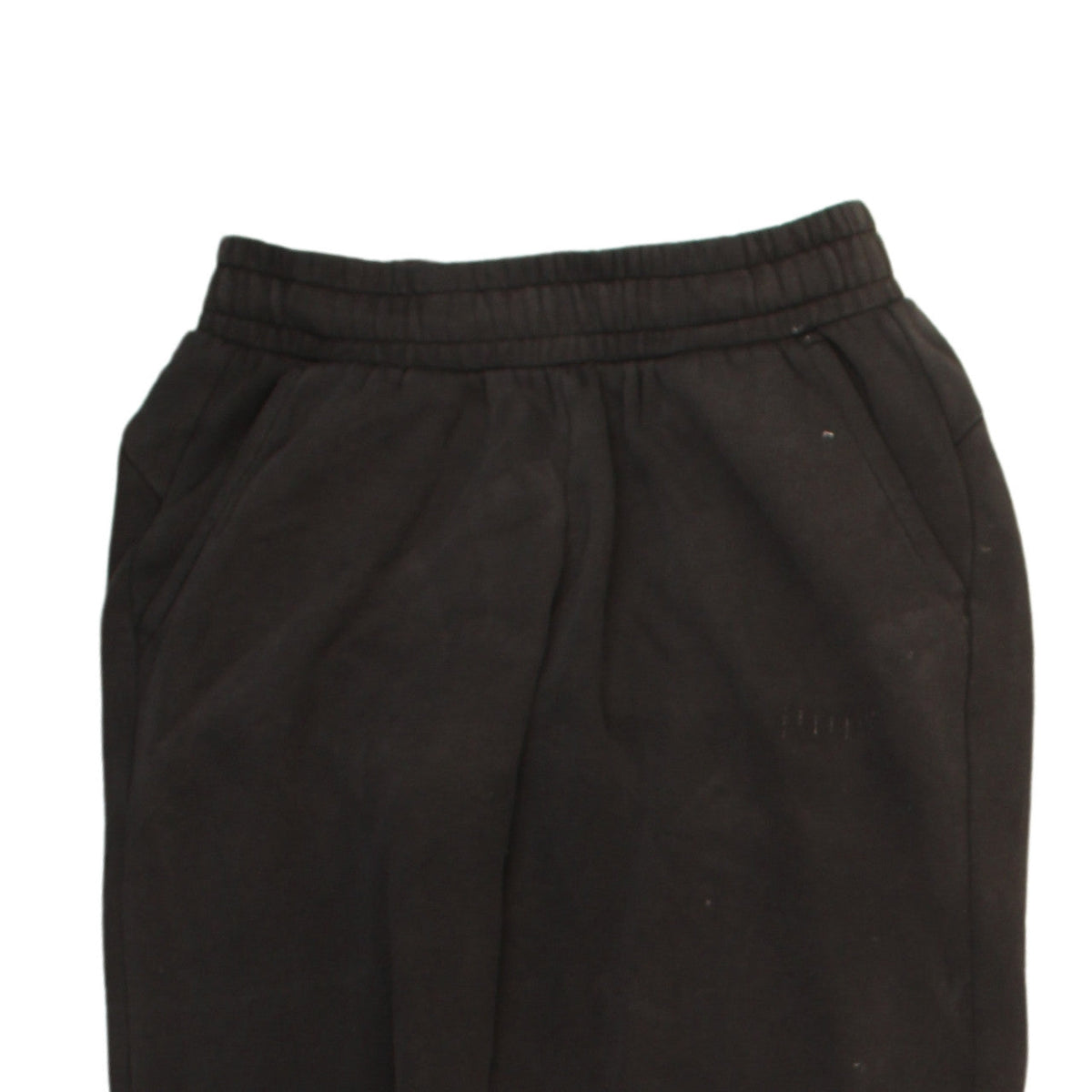 Puma Boys Black Jogger Sweatpants 13-14 Years Fleece Tapered Fit