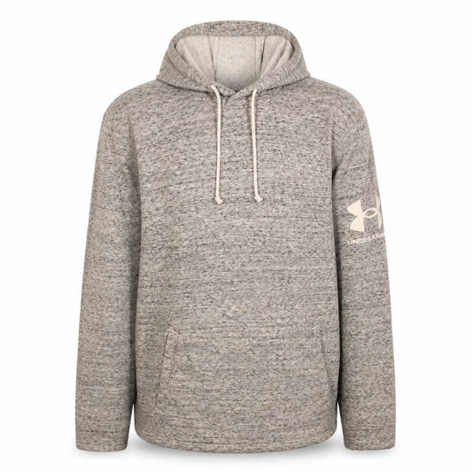 Under Armour Men's Grey Hooded Pullover Sweatshirt Size M Loose Fit