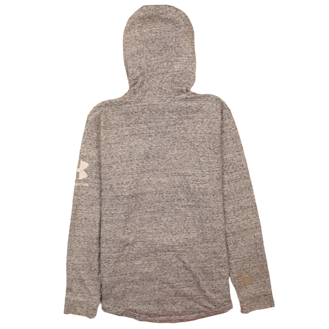 Under Armour Men's Grey Hooded Pullover Sweatshirt Size M Loose Fit