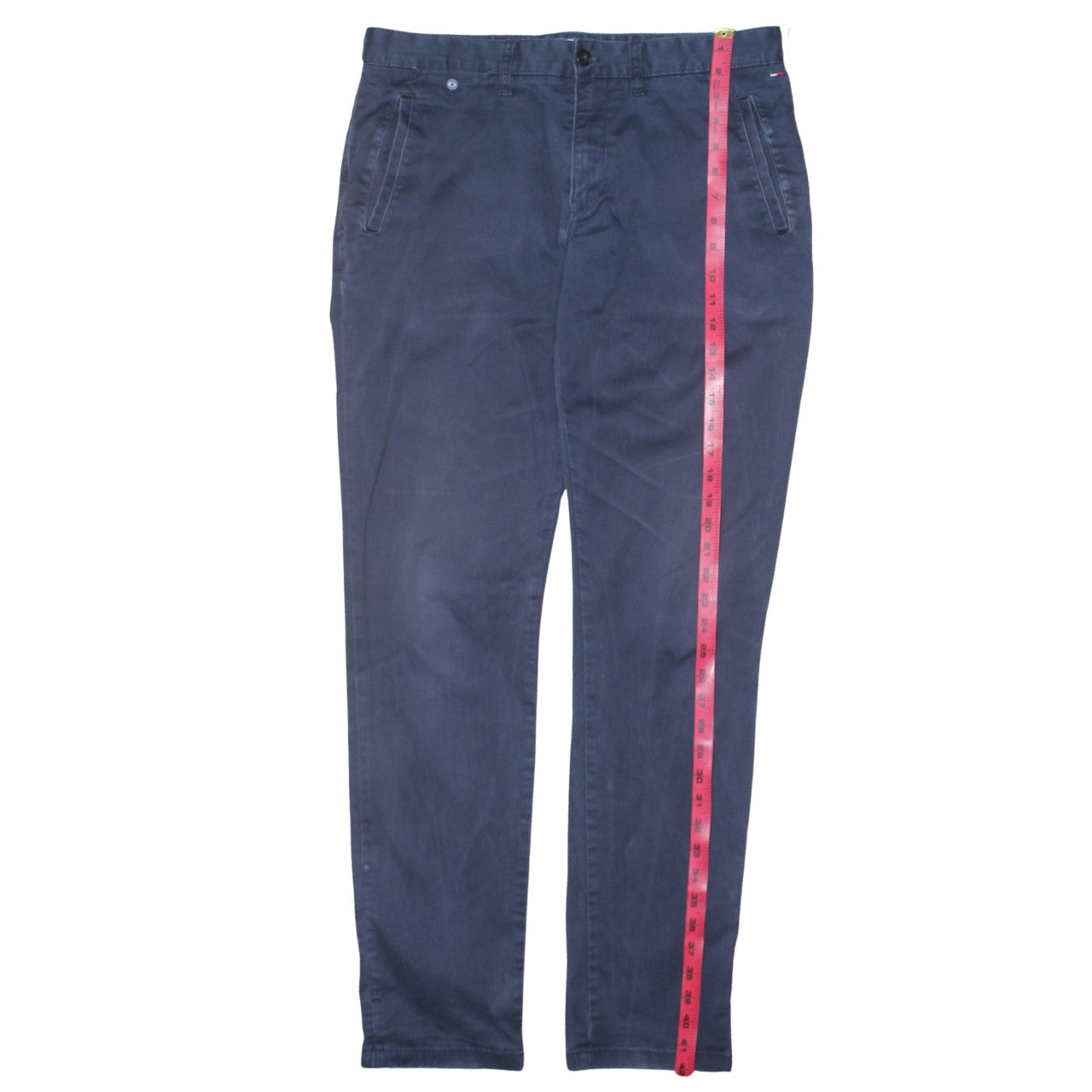 Tommy Hilfiger Men’s Blue Chino Trousers 33x34 Regular Fit