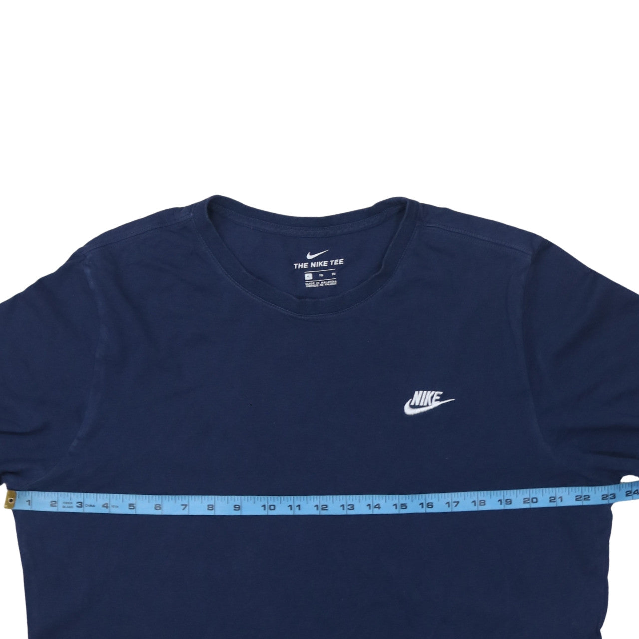 Nike Men's Blue XL Crew Neck Cotton Short Sleeve T-Shirt