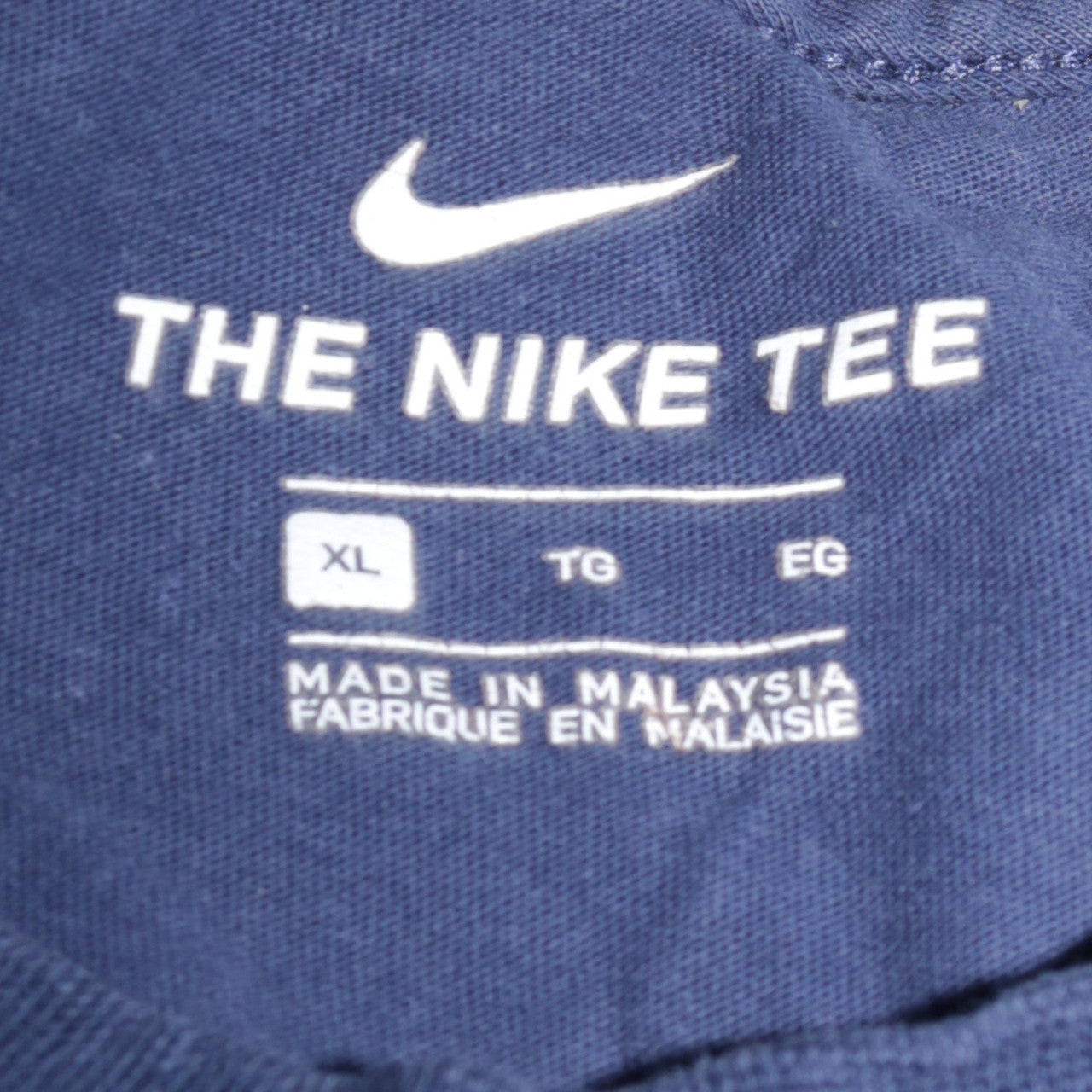 Nike Men's Blue XL Crew Neck Cotton Short Sleeve T-Shirt