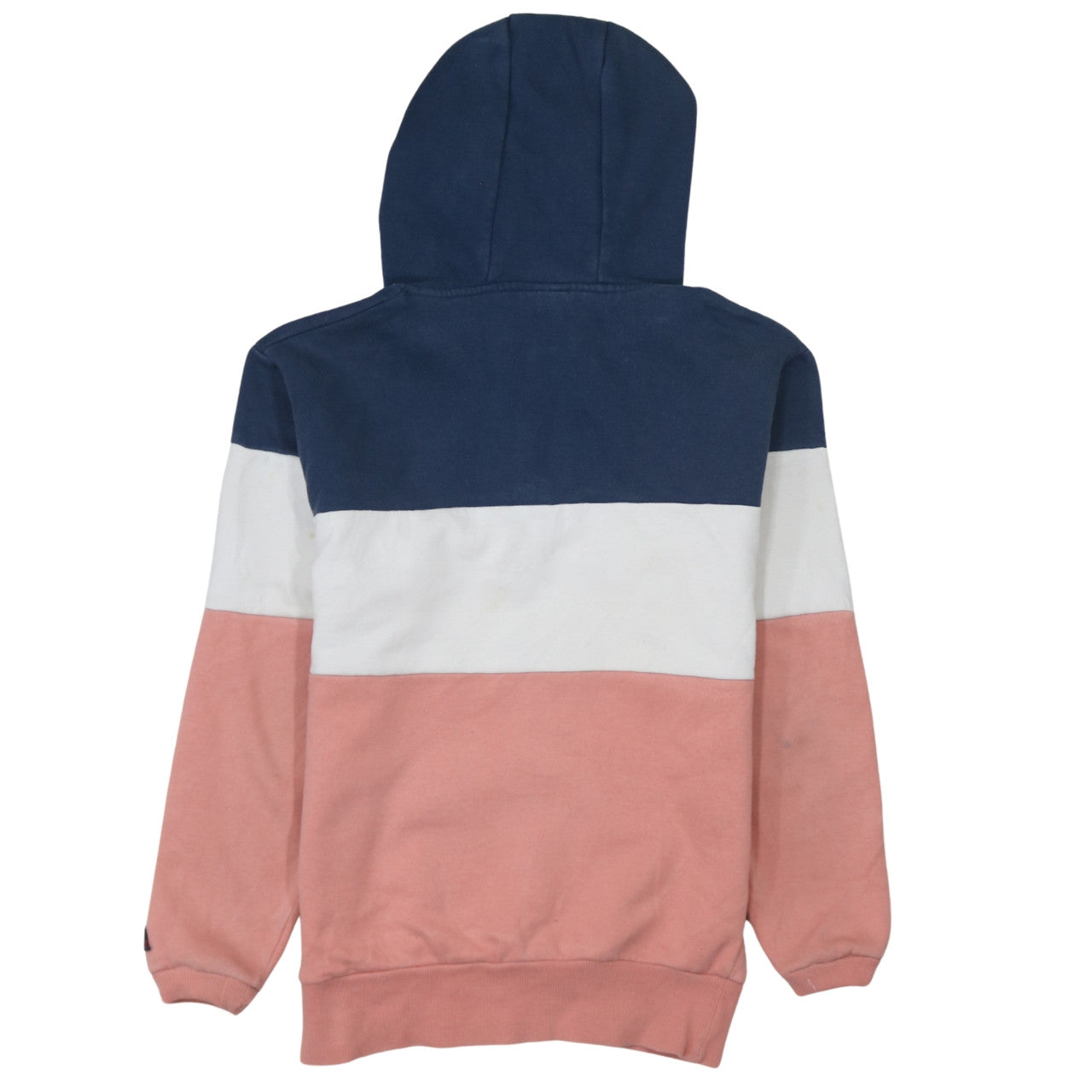 Ellesse Men's Blue White Pink 1/4 Zip Hoodie Size S Retro Style