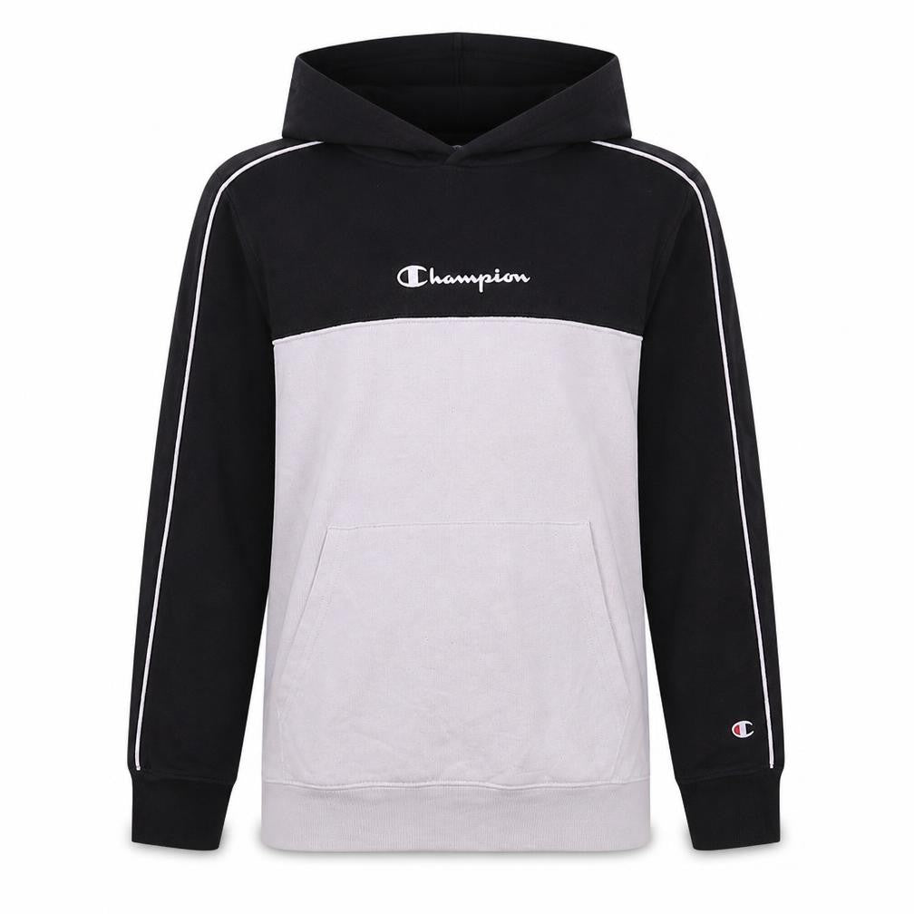 Champion Boys Black Colourblock Pullover Hoodie Size 11-12 Years
