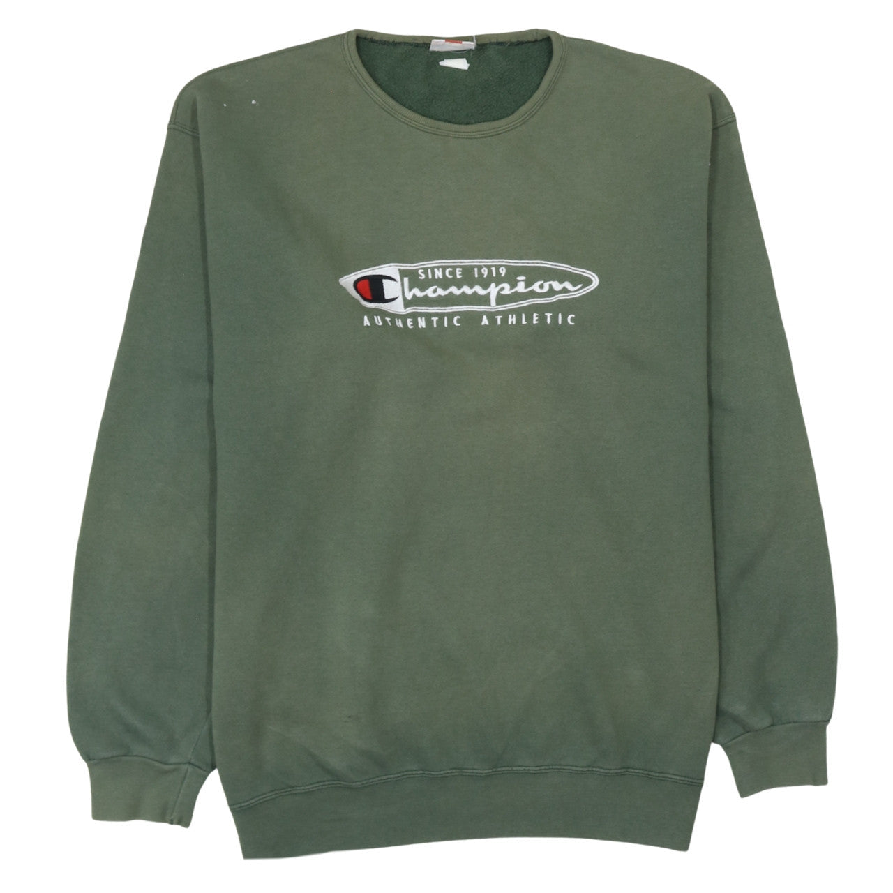 Champion Men’s Green XL Pullover Sweatshirt Retro Sports Style