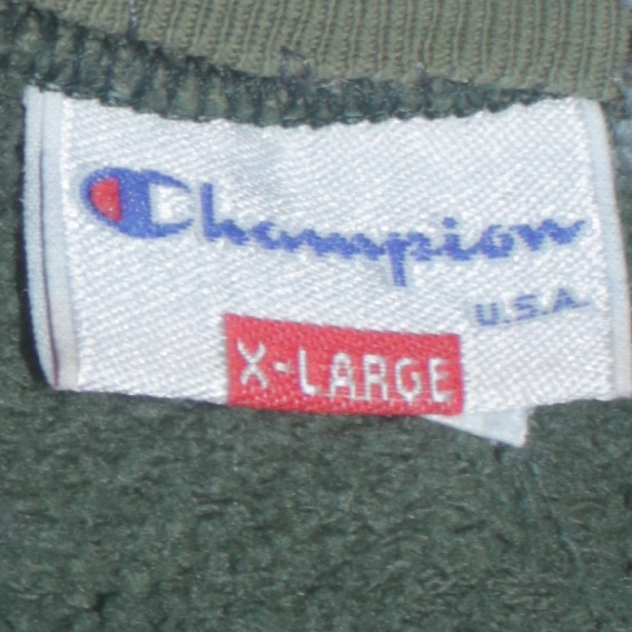 Champion Men’s Green XL Pullover Sweatshirt Retro Sports Style
