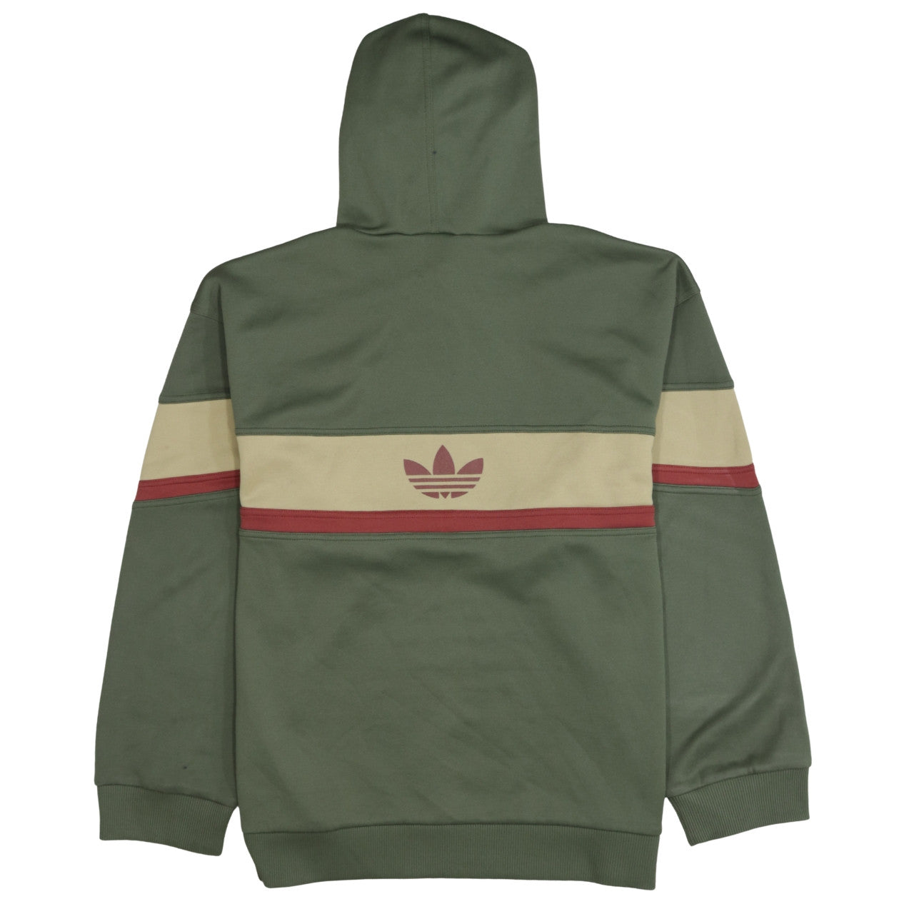 Adidas Men's Green Pullover Hoodie S Logo Sports Style