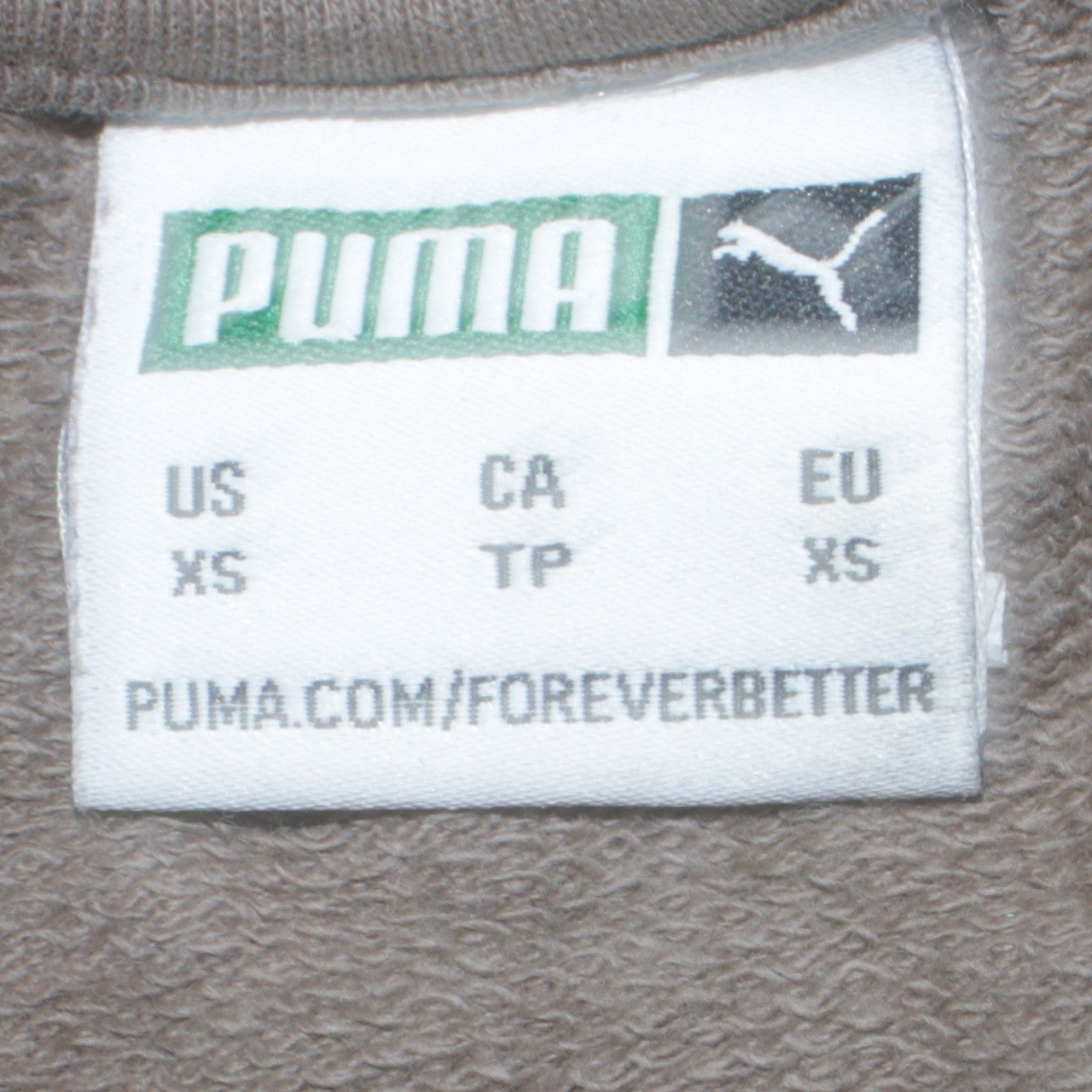 Puma Men's Brown XS Crew Neck Pullover Sweatshirt