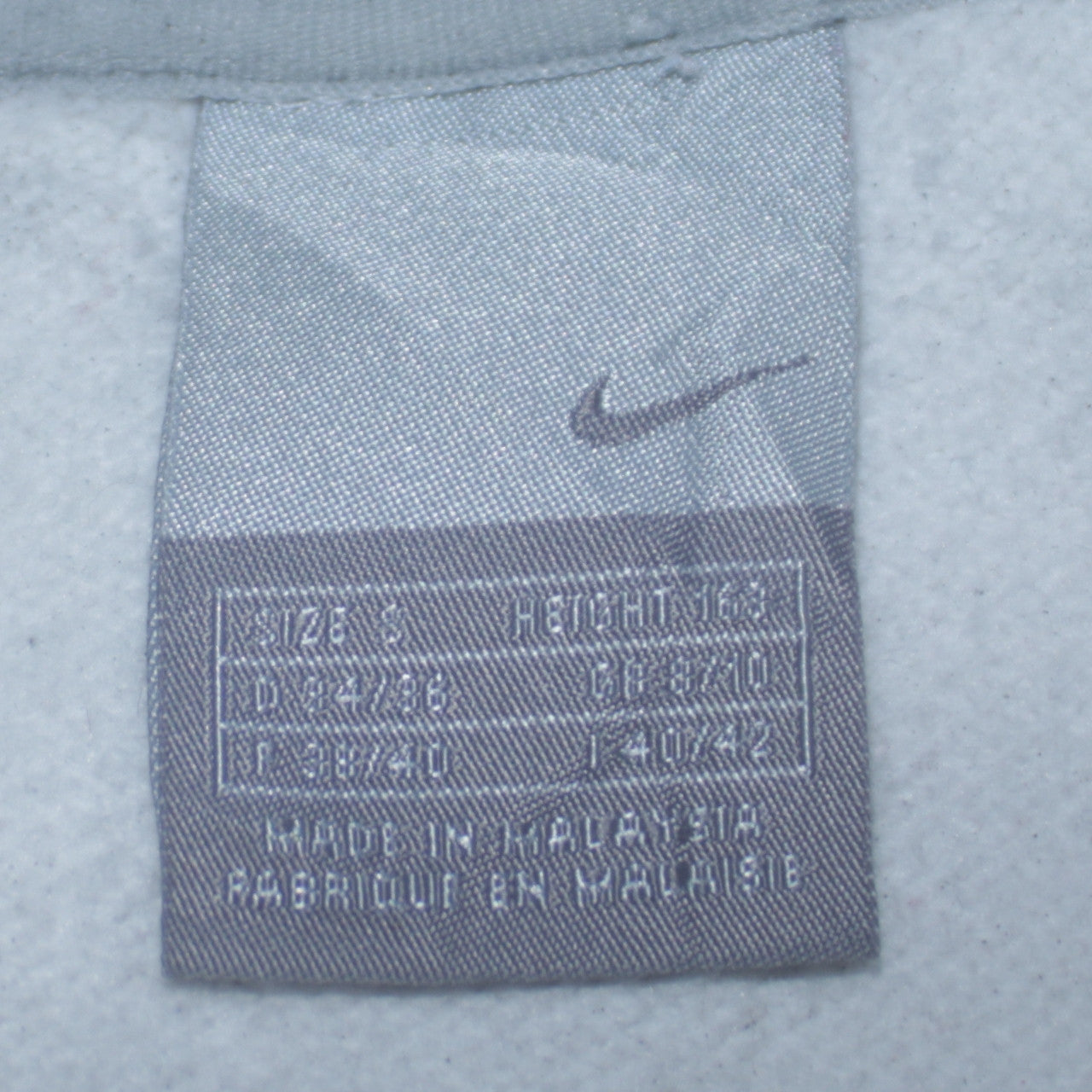 Nike Women White Full Zip Sweatshirt Size S Just Do It Logo