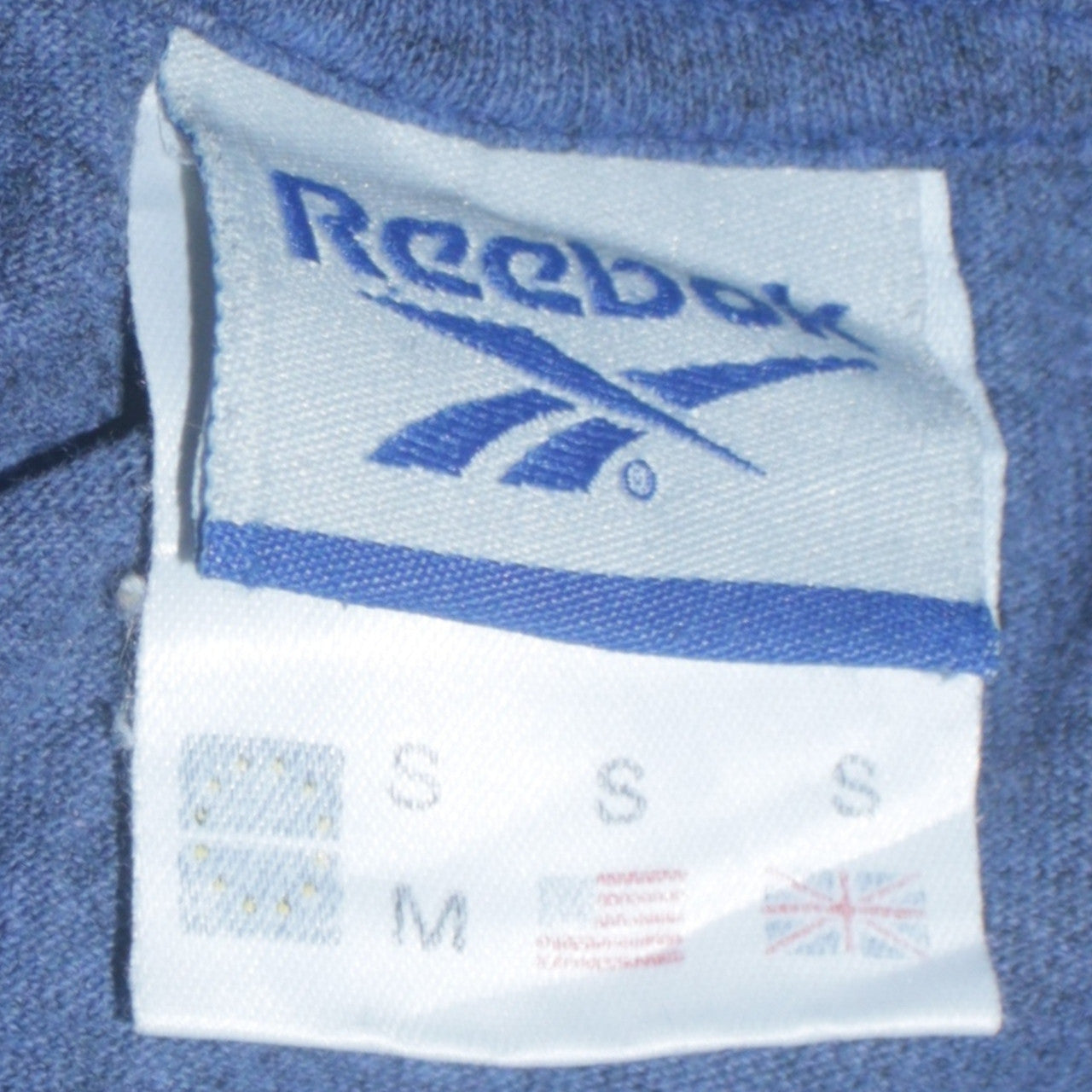 Reebok Men's Blue Crew Neck Short Sleeve Classic T-Shirt Size S