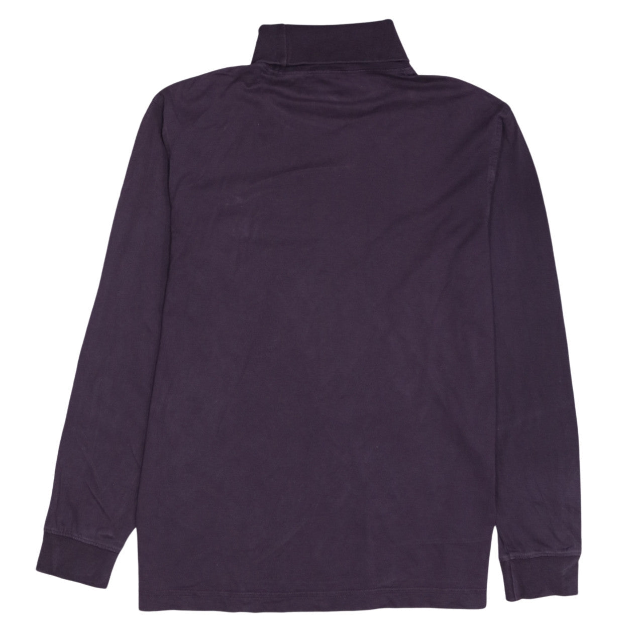 Lacoste Men's Purple Roll Neck Long Sleeve Cotton Top XS