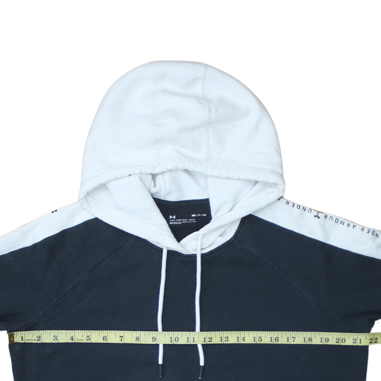 Under Armour Men's Blue Pullover Hoodie Size S Fleece Logo Sportswear