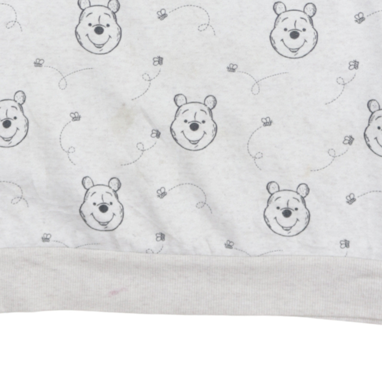 Disney Women Grey Winnie the Pooh Crew Neck Pullover Sweatshirt Size 12/14