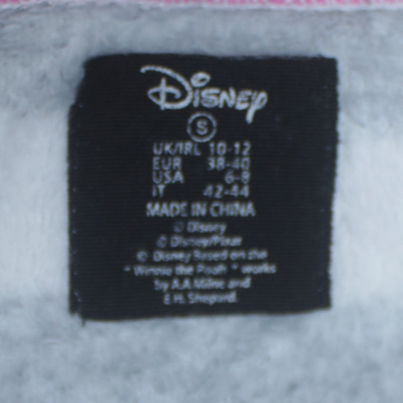 Disney Women's Grey Minnie Mouse Fleece Nightshirt Size 10-12