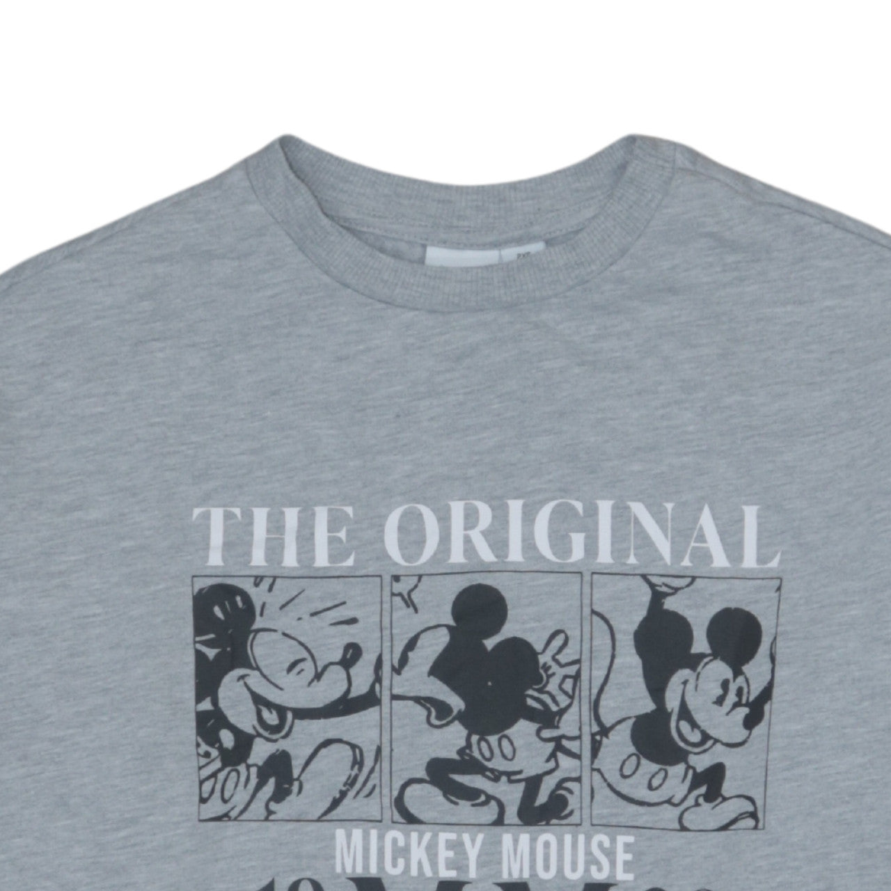 Disney Women Grey Mickey Mouse Graphic Pullover Sweatshirt 2XS