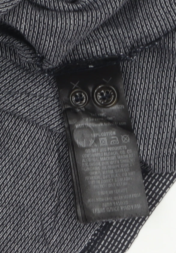 Ted Baker London Men's Grey Cotton Polo Shirt Size 6 3XL Classic Fit