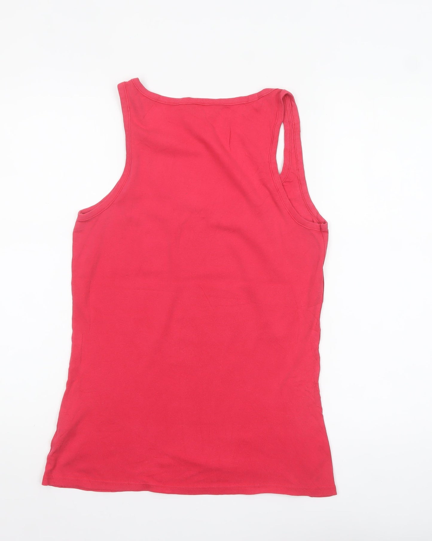 Dorothy Perkins Women’s Pink Cotton V-Neck Tank Top Size 14