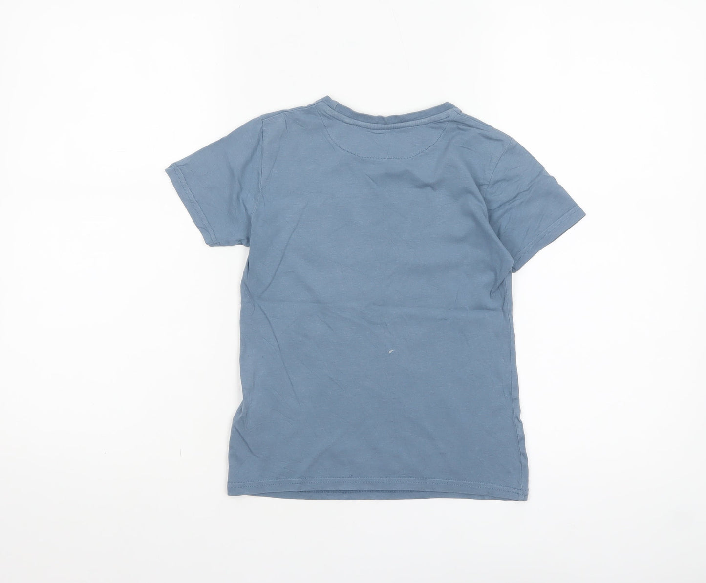 Lyle & Scott Boys Blue 5-6 Years Logo Cotton Short Sleeve T-Shirt