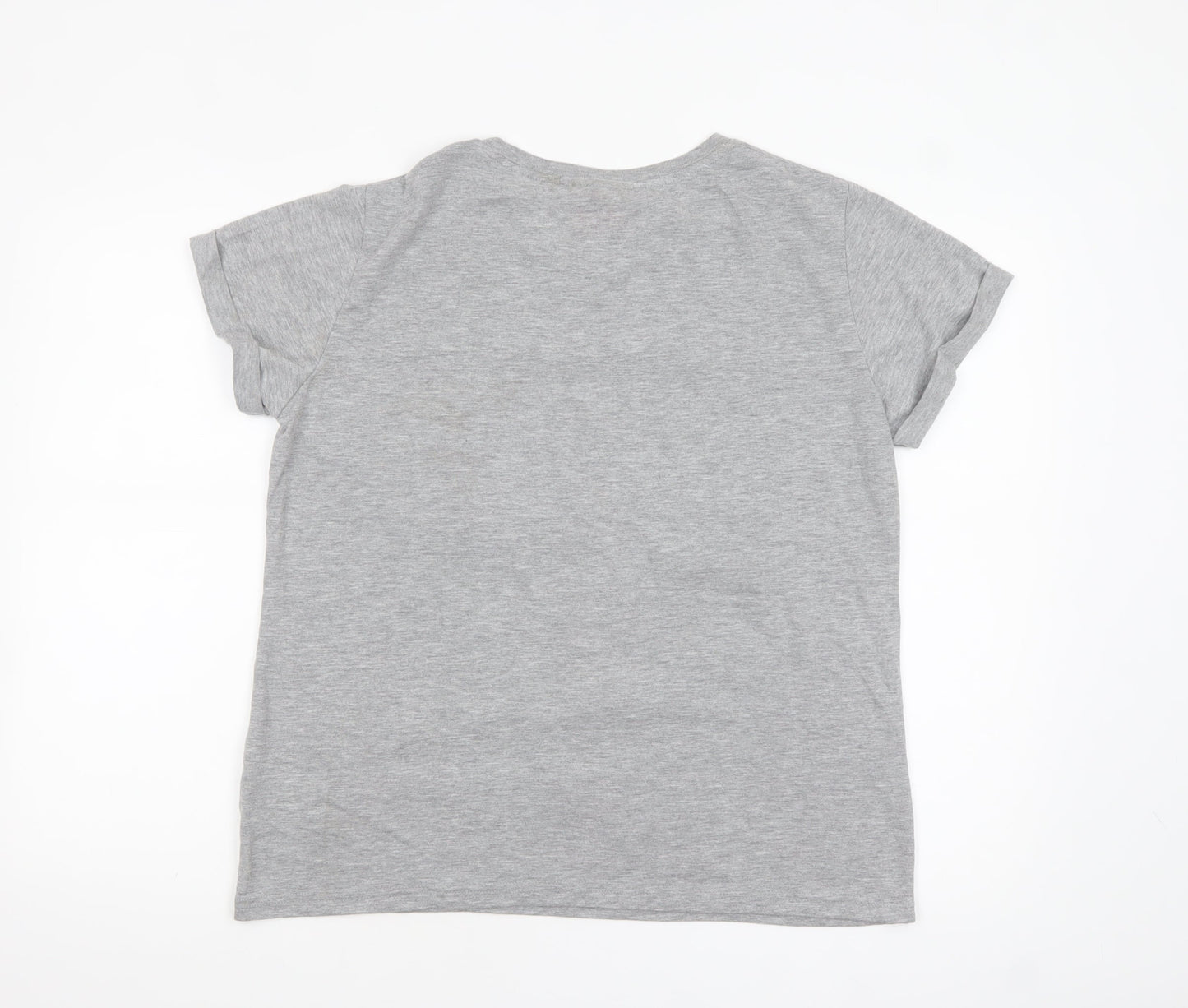 Superdry Womens Grey Graphic Crew Neck T-Shirt Size M